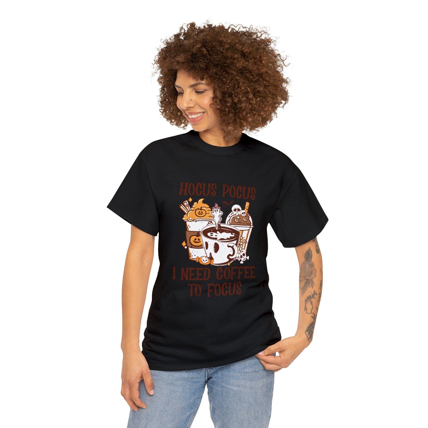 "Hocus Pocus, I Need Coffee To Focus" T-Shirt - Weave Got Gifts - Unique Gifts You Won’t Find Anywhere Else!