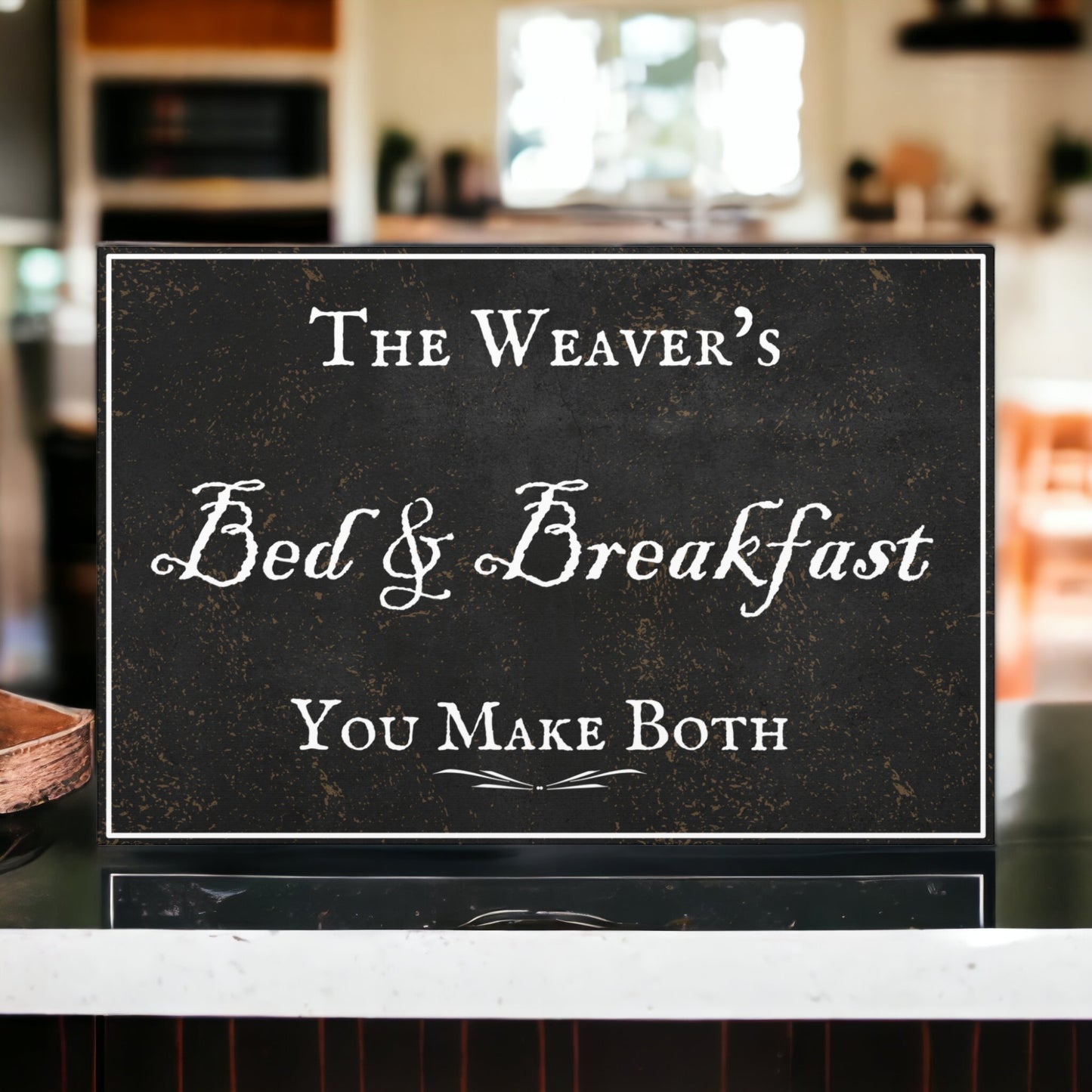 Custom Bed and Breakfast Sign – Personalized Wall Art with Any Name

