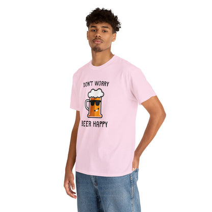 "Don't Worry, Beer Happy" T-Shirt - Weave Got Gifts - Unique Gifts You Won’t Find Anywhere Else!