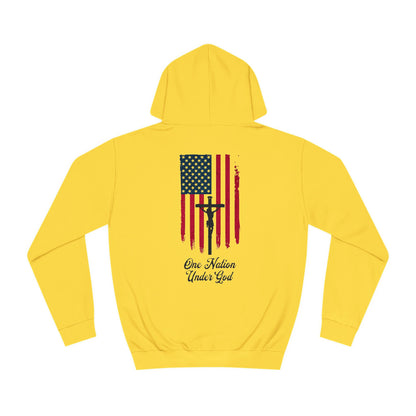 One Nation Under God hoodie with faith-inspired design
