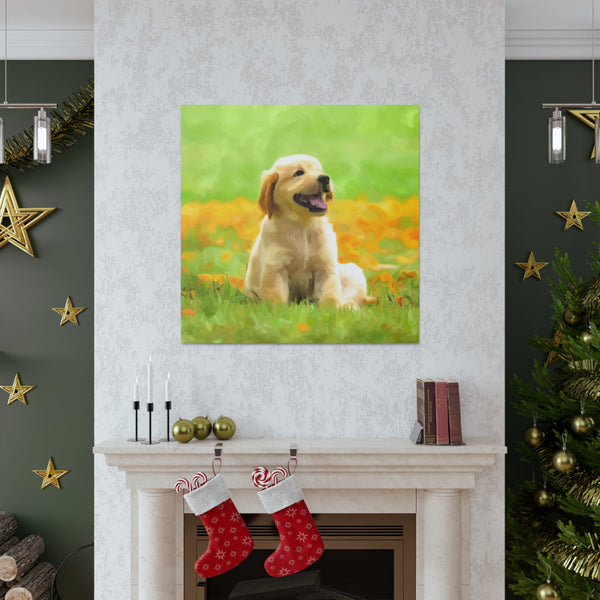 "Dog Painting Photo" Custom Wall Art - Weave Got Gifts - Unique Gifts You Won’t Find Anywhere Else!