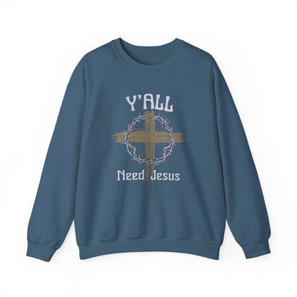 Funny faith-based sweatshirt for winter
