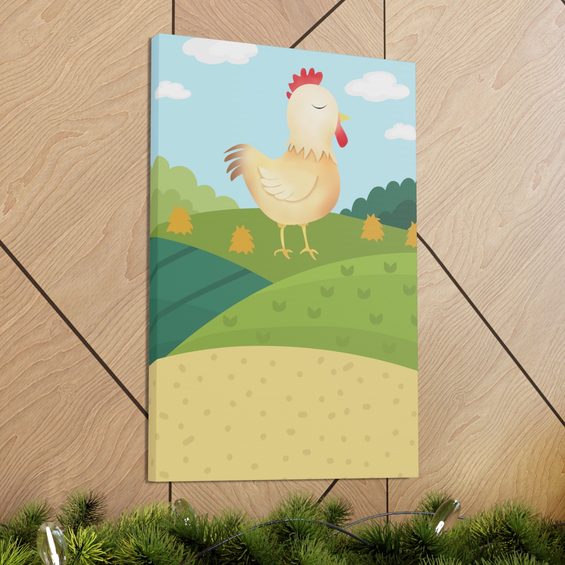 "Farm Chicken" Canvas Wall Art - Weave Got Gifts - Unique Gifts You Won’t Find Anywhere Else!