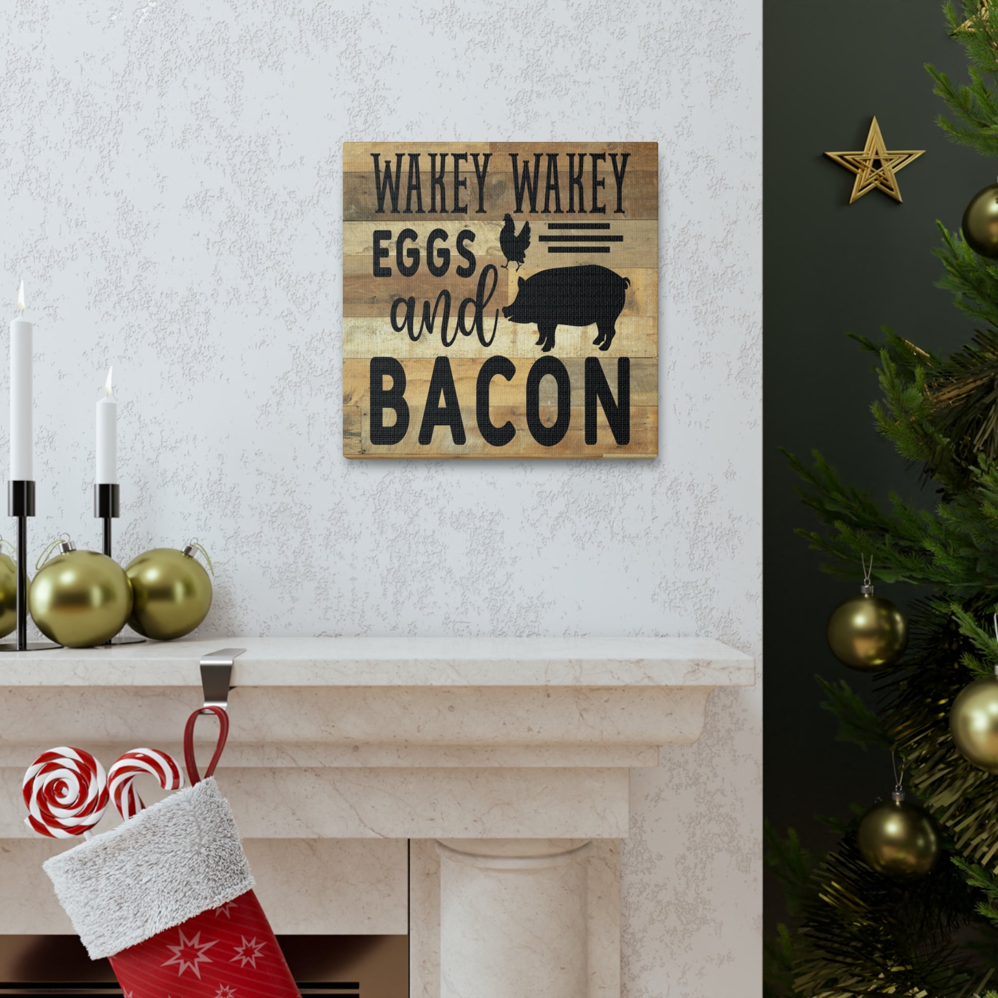 "Wakey Wakey Eggs And Bacon" Wall Art - Weave Got Gifts - Unique Gifts You Won’t Find Anywhere Else!