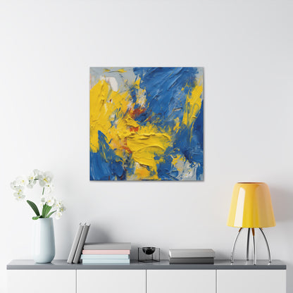 "Abstract Blue & Yellow" Wall Art - Weave Got Gifts - Unique Gifts You Won’t Find Anywhere Else!