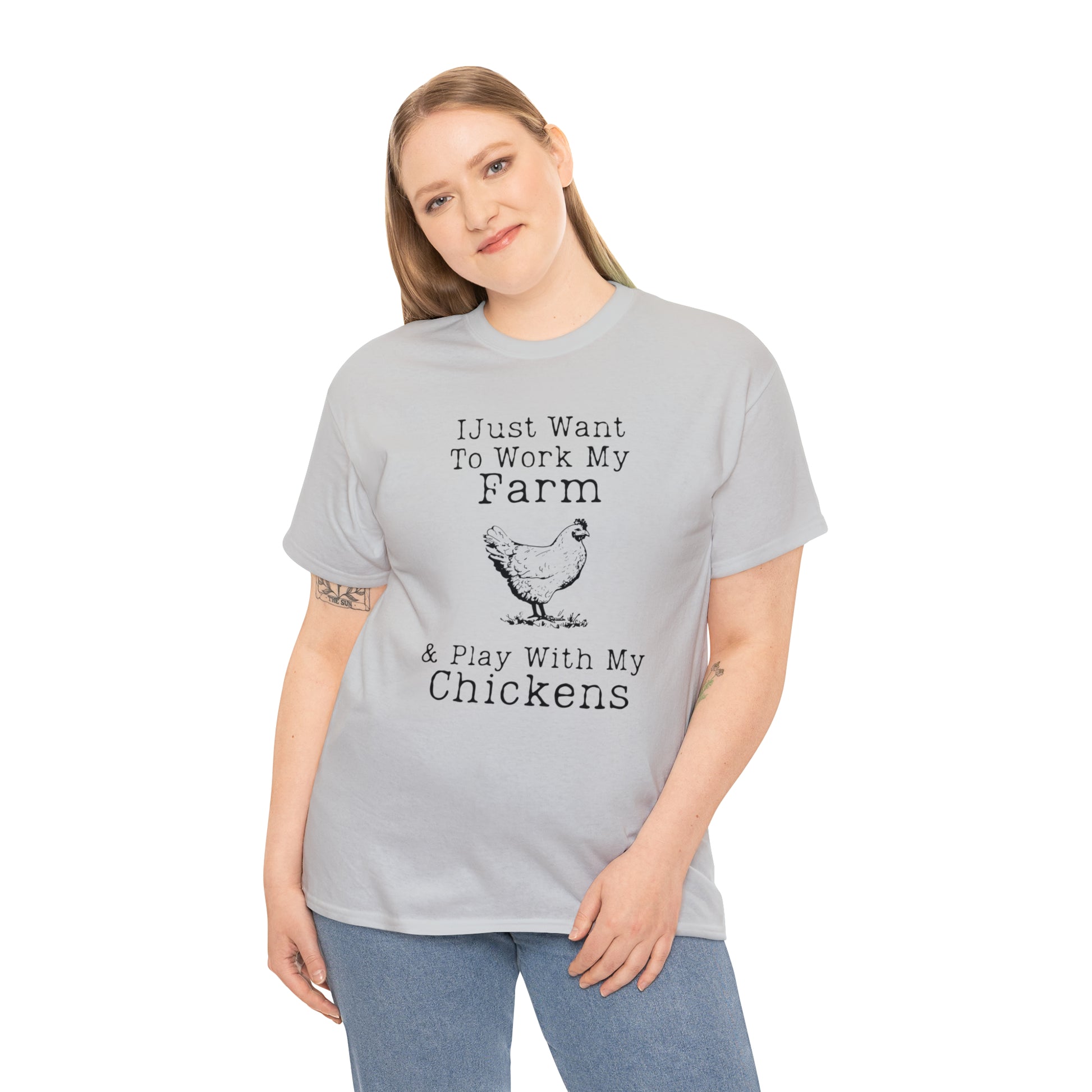 "Farm & Chickens" T-Shirt - Weave Got Gifts - Unique Gifts You Won’t Find Anywhere Else!