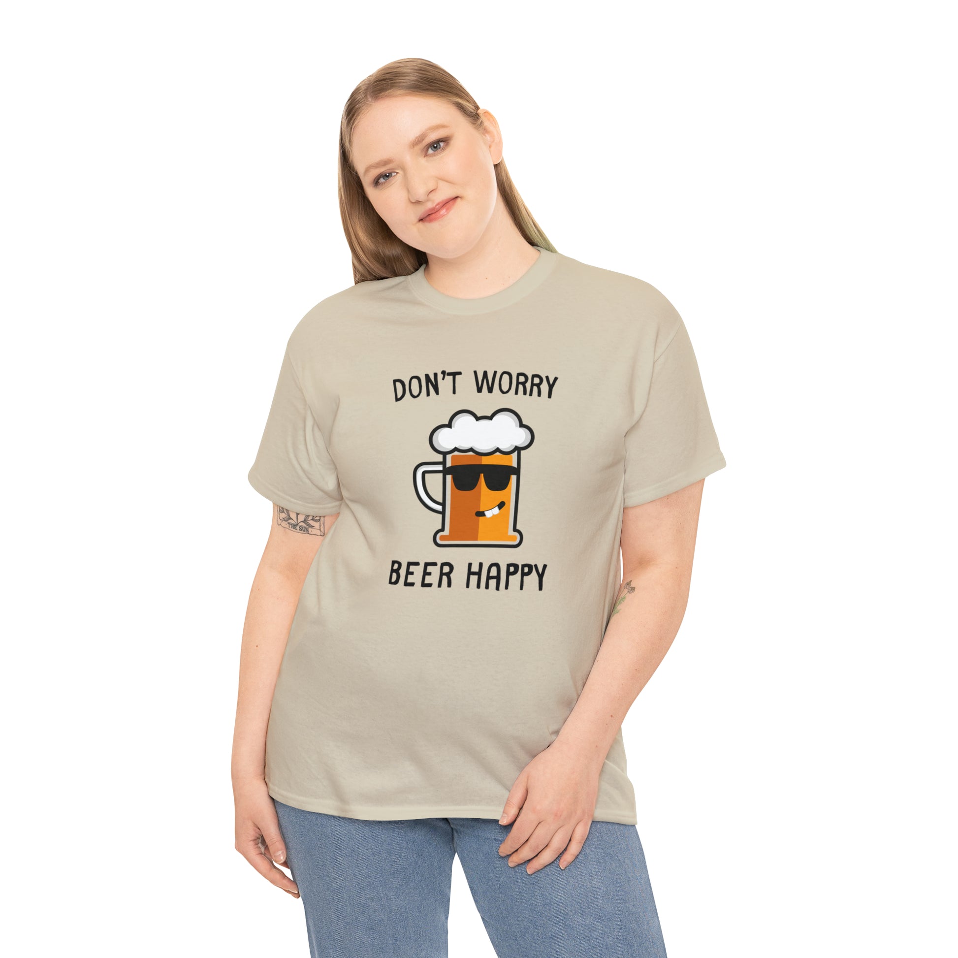 "Don't Worry, Beer Happy" T-Shirt - Weave Got Gifts - Unique Gifts You Won’t Find Anywhere Else!