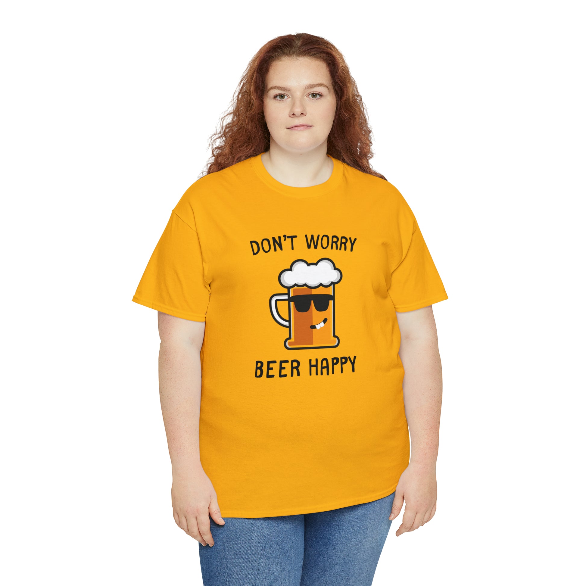 "Don't Worry, Beer Happy" T-Shirt - Weave Got Gifts - Unique Gifts You Won’t Find Anywhere Else!