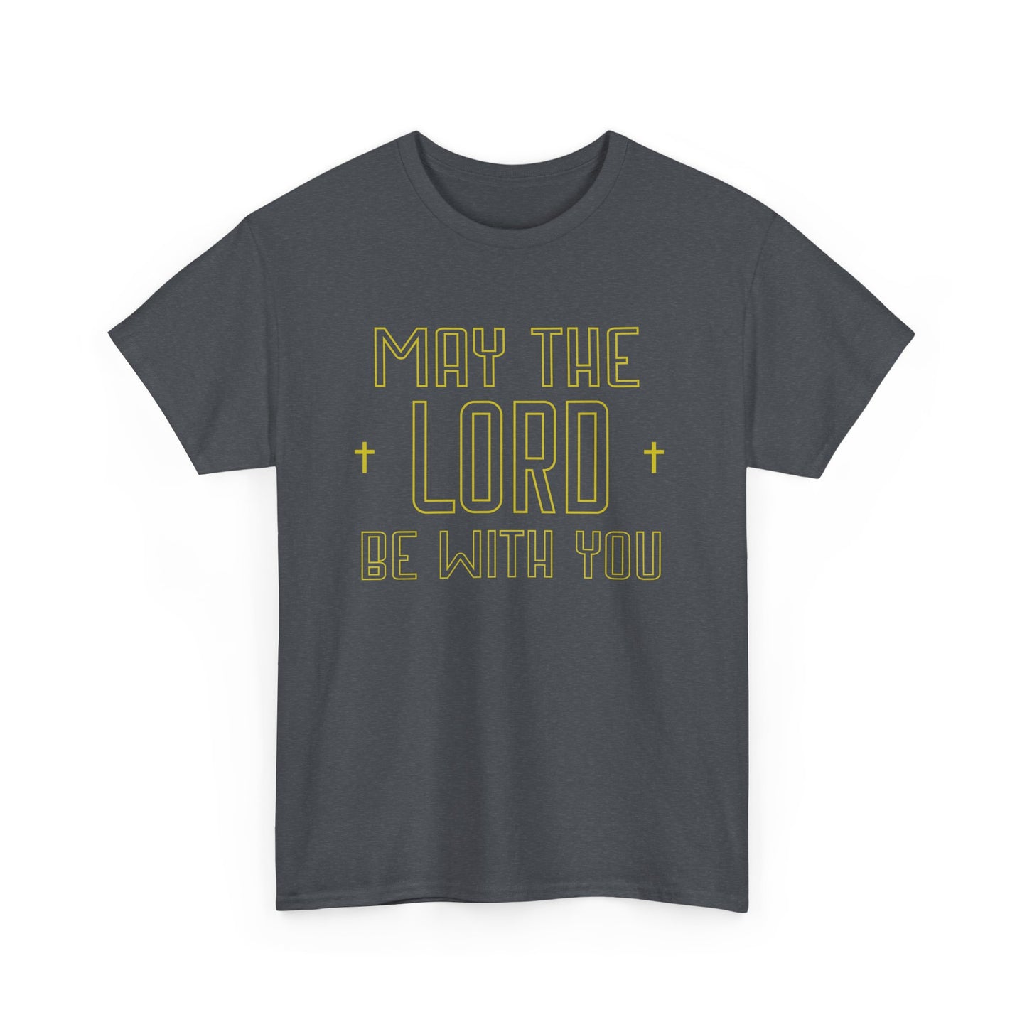 Cool Christian shirt with "May the Lord be with you" design
