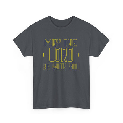 Cool Christian shirt with "May the Lord be with you" design
