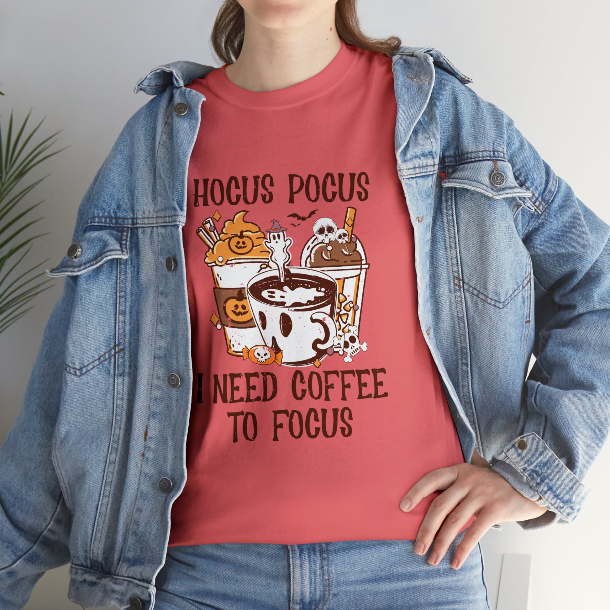 "Hocus Pocus, I Need Coffee To Focus" T-Shirt - Weave Got Gifts - Unique Gifts You Won’t Find Anywhere Else!