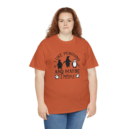 "I Like Penguins & Maybe 3 People" T-Shirt - Weave Got Gifts - Unique Gifts You Won’t Find Anywhere Else!