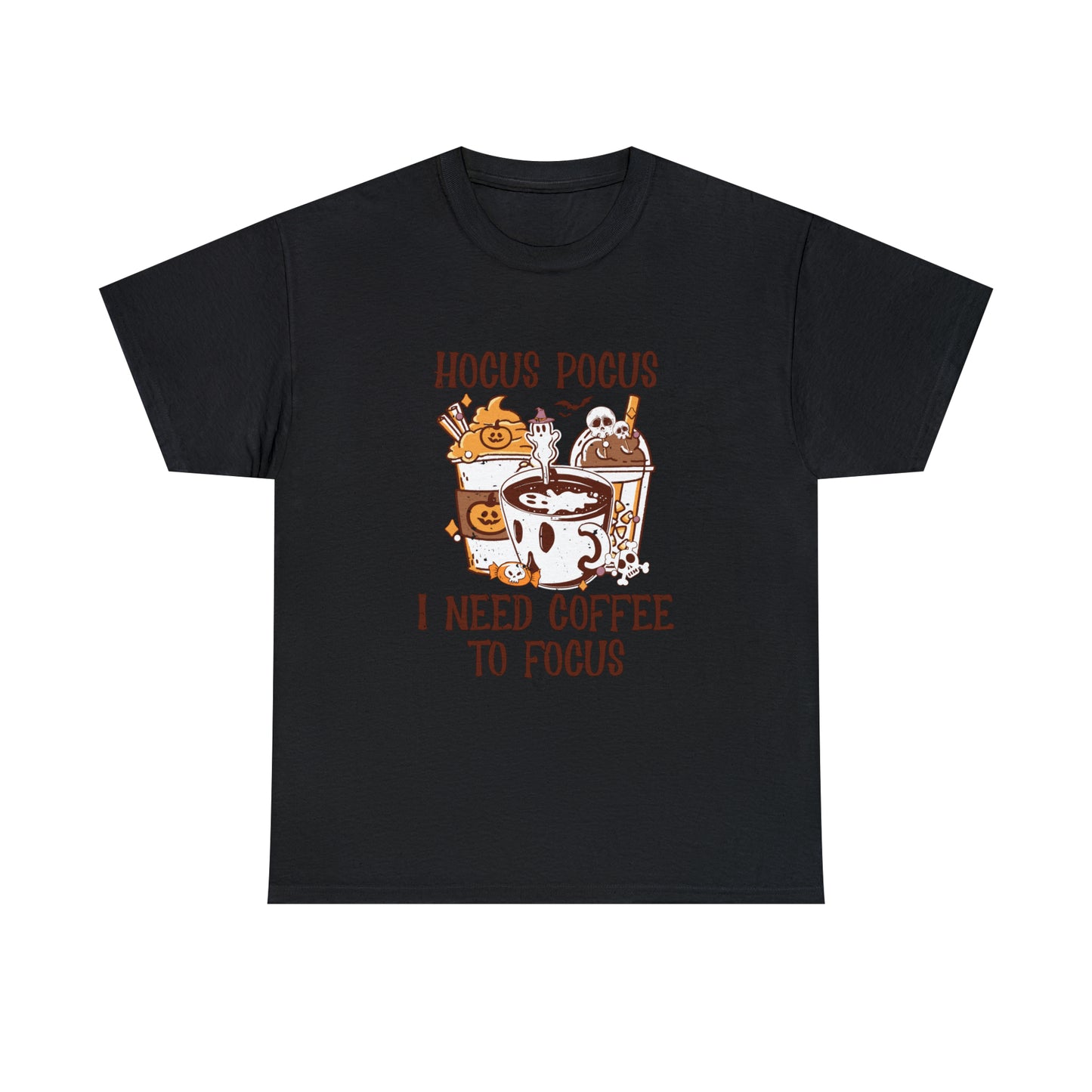 "Hocus Pocus, I Need Coffee To Focus" T-Shirt - Weave Got Gifts - Unique Gifts You Won’t Find Anywhere Else!