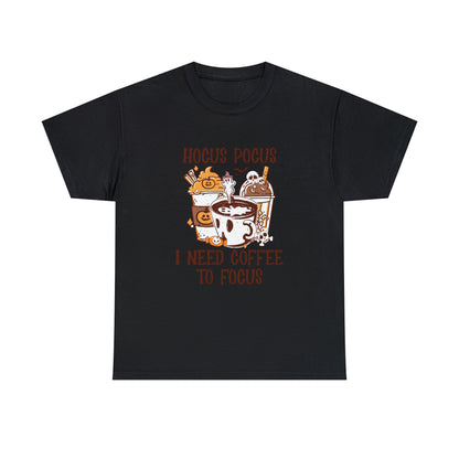 "Hocus Pocus, I Need Coffee To Focus" T-Shirt - Weave Got Gifts - Unique Gifts You Won’t Find Anywhere Else!