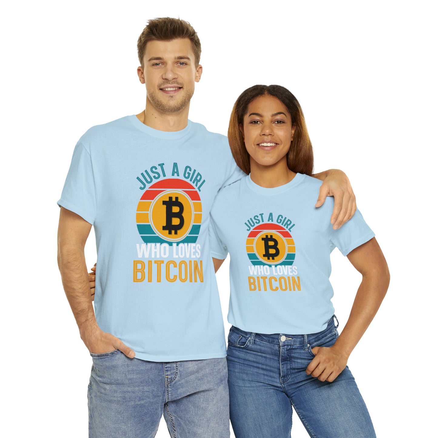 "Just A Girl Who Loves Bitcoin" T-Shirt - Weave Got Gifts - Unique Gifts You Won’t Find Anywhere Else!