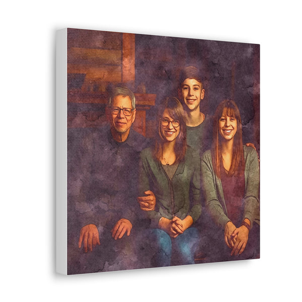 "Family In Watercolor" Custom Wall Art - Weave Got Gifts - Unique Gifts You Won’t Find Anywhere Else!