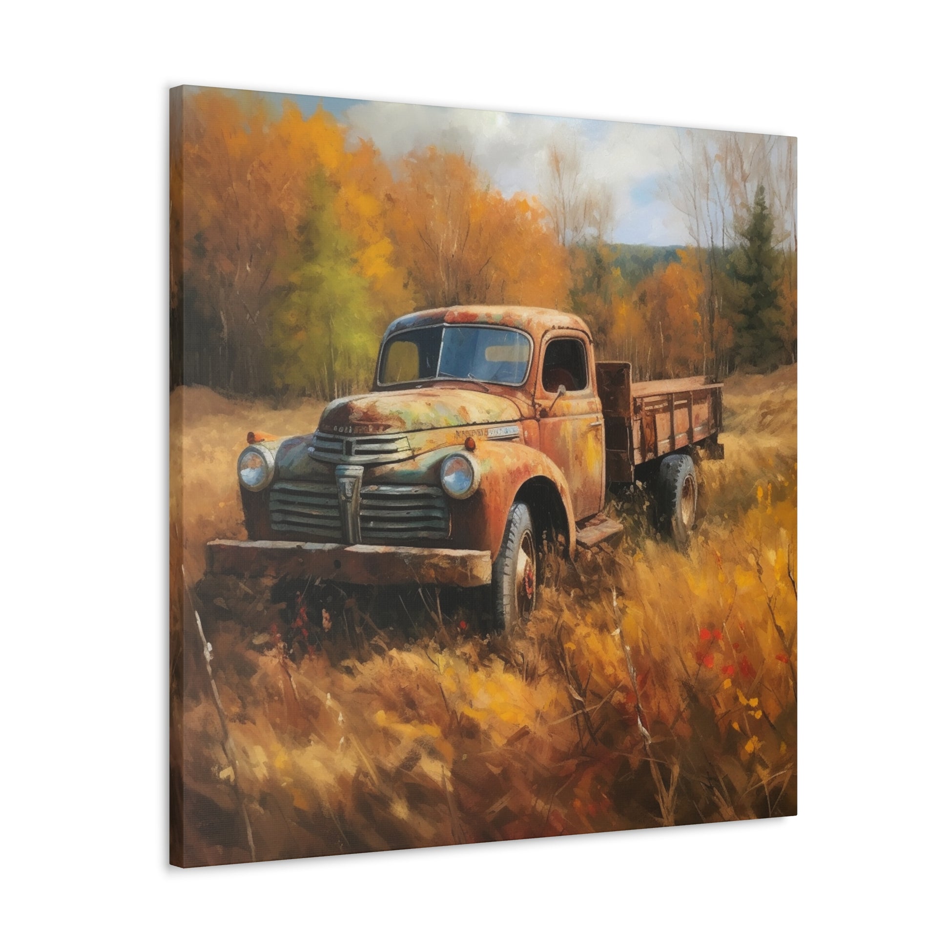 "Fall Farm Rustic Truck" Wall Art - Weave Got Gifts - Unique Gifts You Won’t Find Anywhere Else!