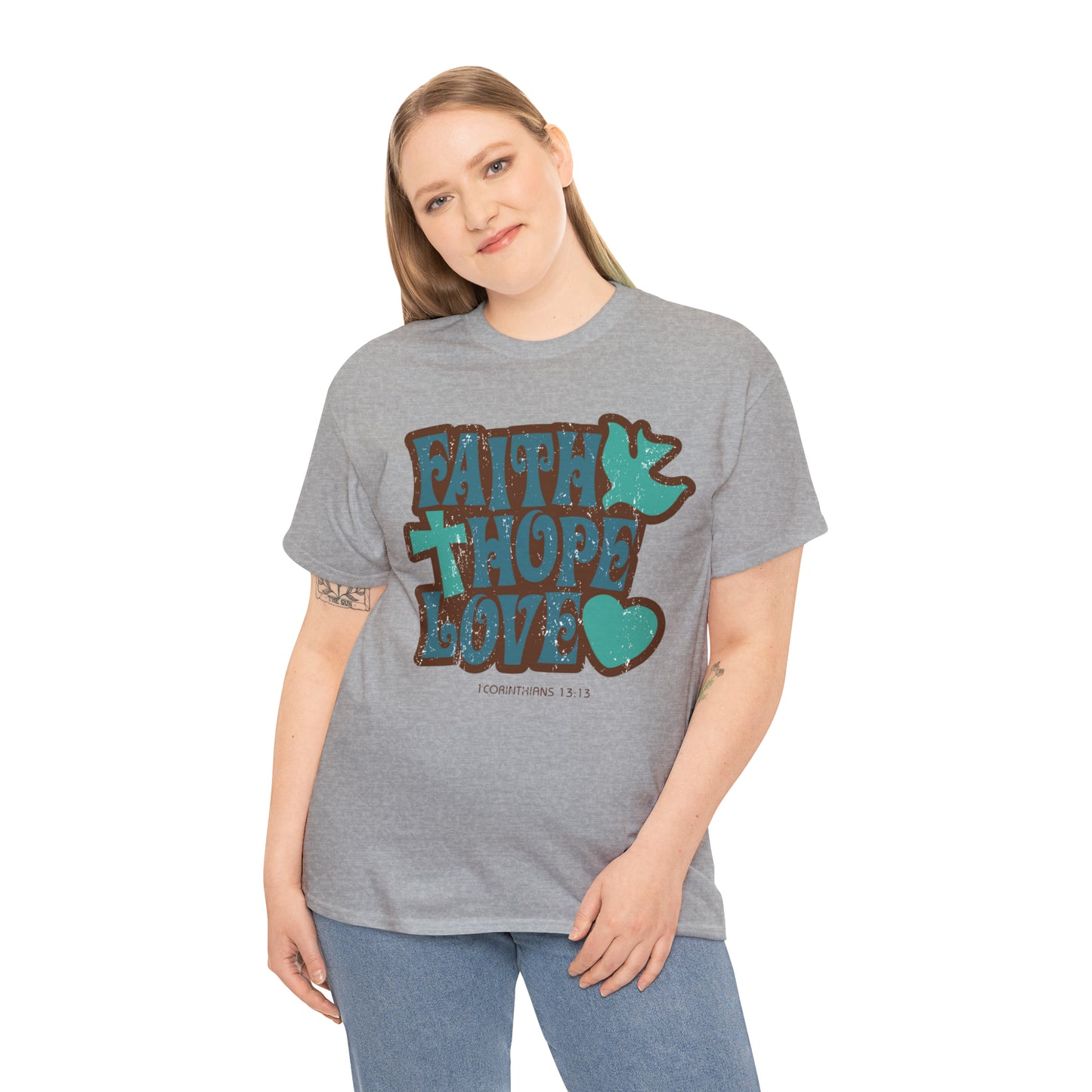 "Faith, Hope, Love" T-Shirt - Weave Got Gifts - Unique Gifts You Won’t Find Anywhere Else!