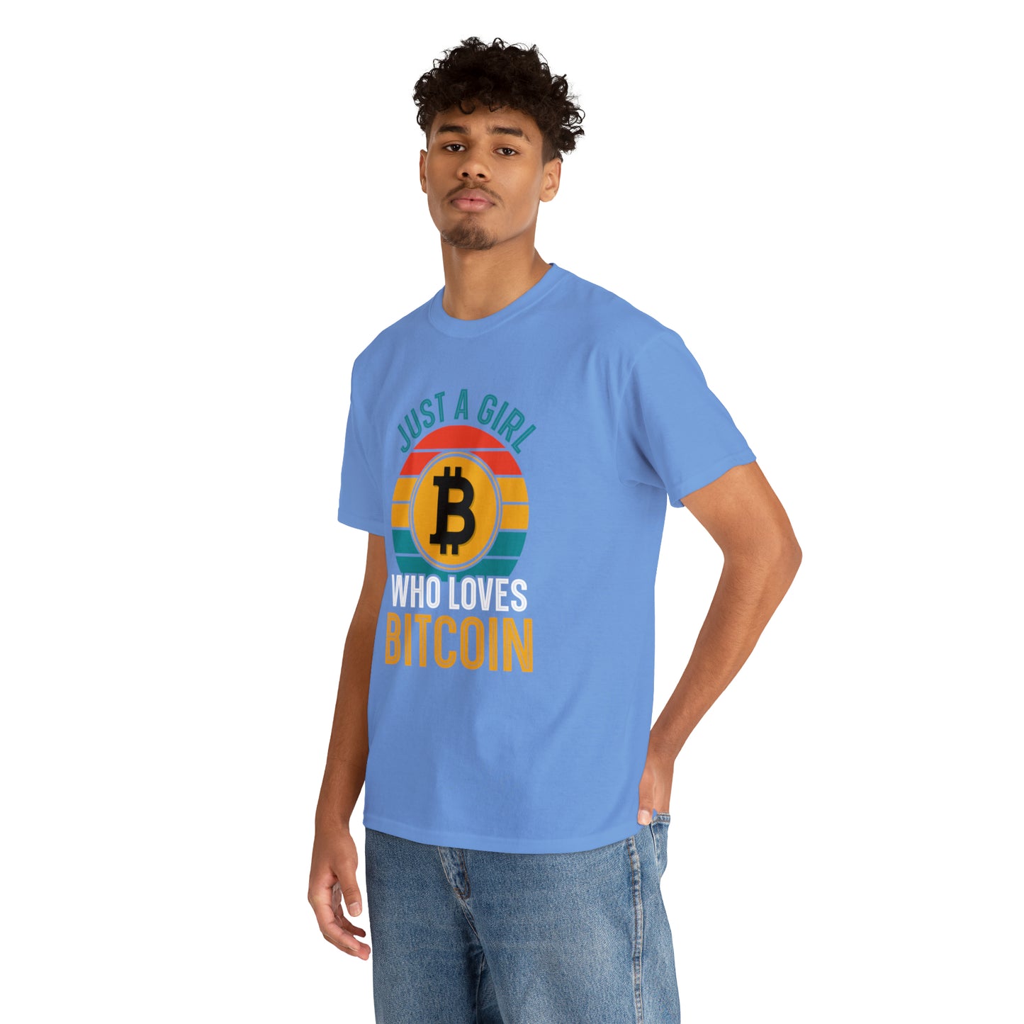 "Just A Girl Who Loves Bitcoin" T-Shirt - Weave Got Gifts - Unique Gifts You Won’t Find Anywhere Else!