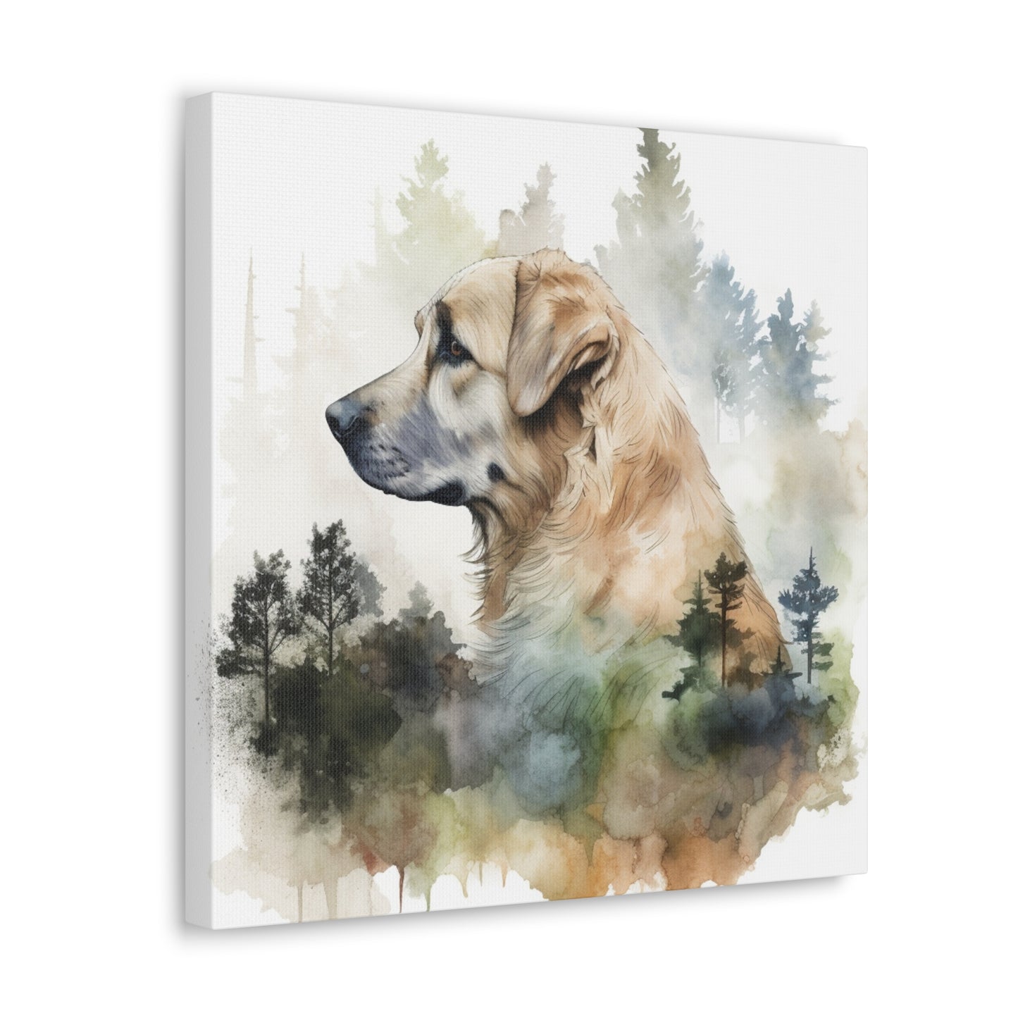 "Dog In The Woods" Watercolor Wall Art - Weave Got Gifts - Unique Gifts You Won’t Find Anywhere Else!