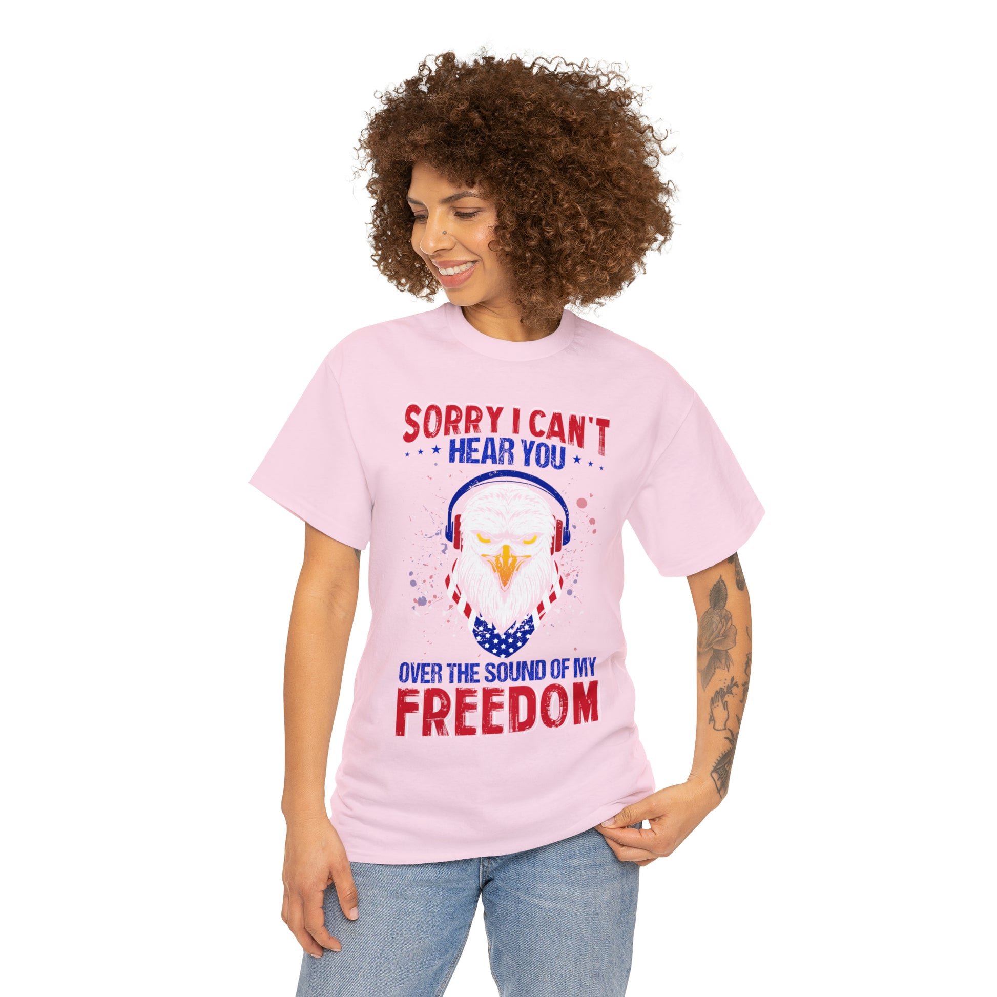 "Can't Hear You Over The Sound Of My Freedom" T-Shirt - Weave Got Gifts - Unique Gifts You Won’t Find Anywhere Else!