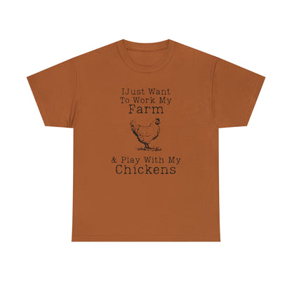 "Farm & Chickens" T-Shirt - Weave Got Gifts - Unique Gifts You Won’t Find Anywhere Else!