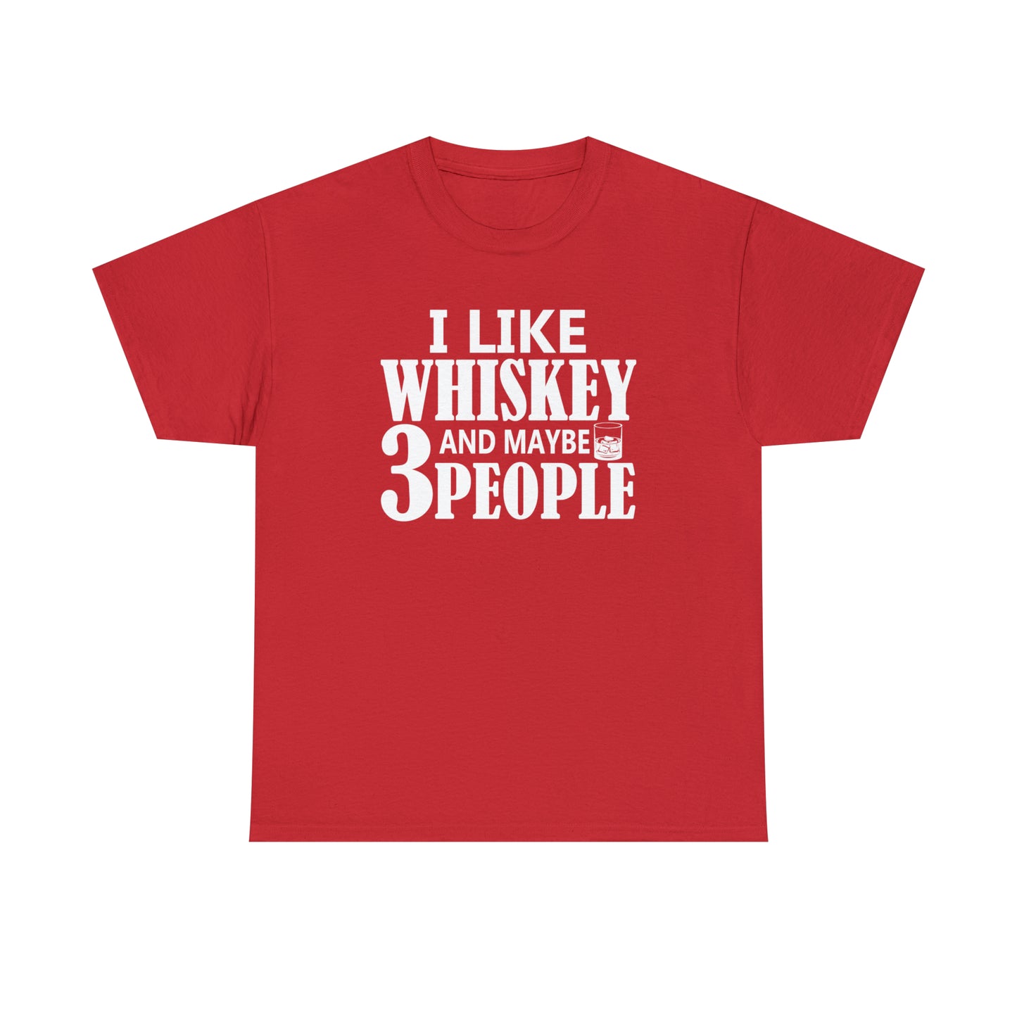 Whiskey humor t-shirt, a great gift for those with selective social preferences.