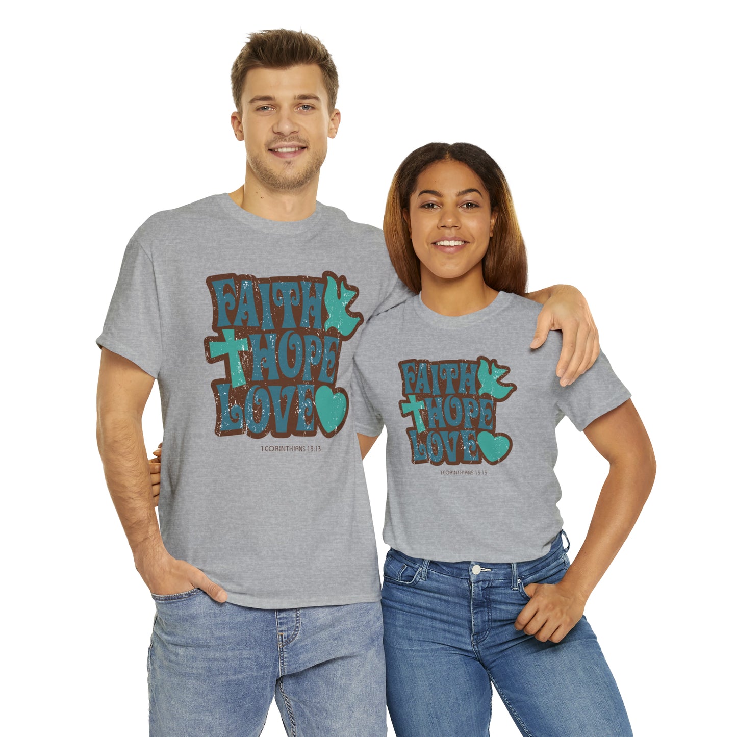 "Faith, Hope, Love" T-Shirt - Weave Got Gifts - Unique Gifts You Won’t Find Anywhere Else!