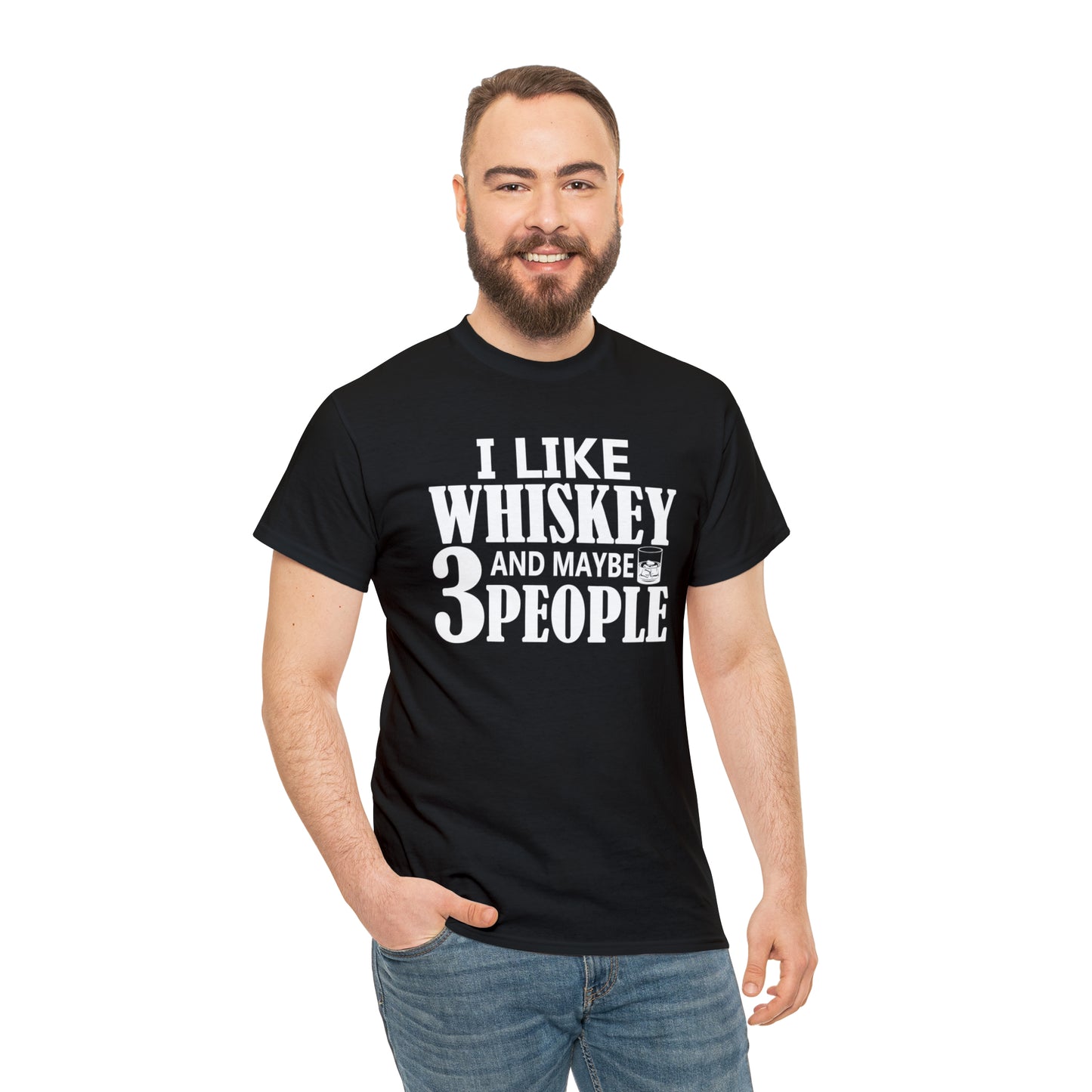 "I Like Whiskey & Like 3 People" T-Shirt - Weave Got Gifts - Unique Gifts You Won’t Find Anywhere Else!