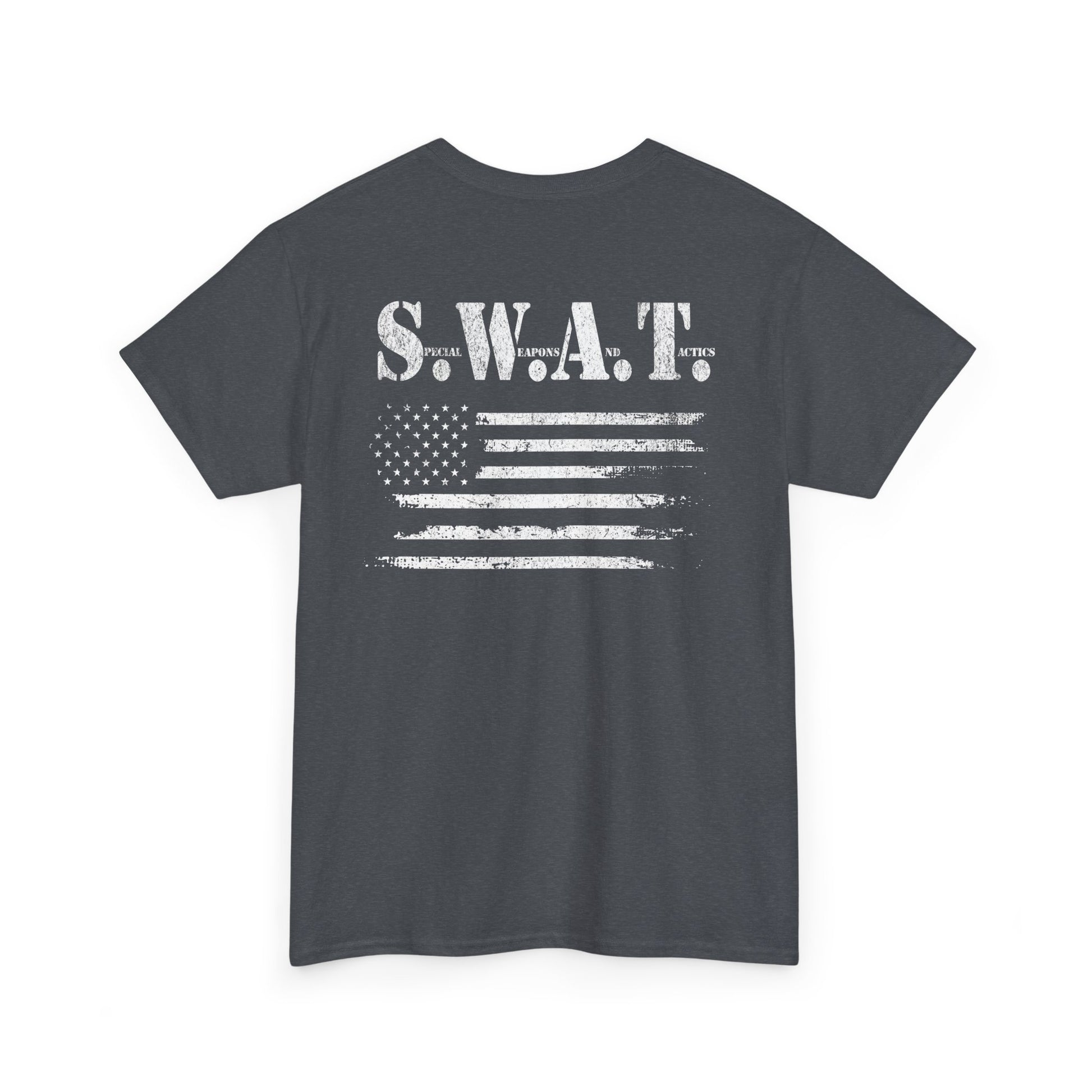 Men’s SWAT t-shirt with bold tactical message
