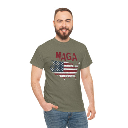 Soft cotton Trump MAGA shirt with bold design
