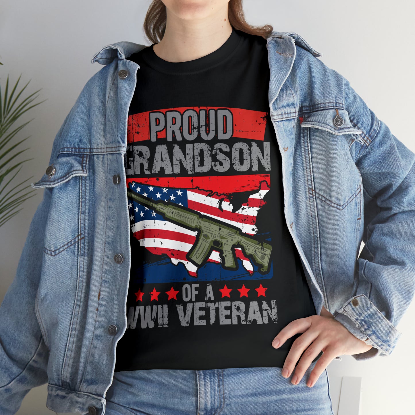 "Grandson Of WW2 Veteran" T-Shirt - Weave Got Gifts - Unique Gifts You Won’t Find Anywhere Else!