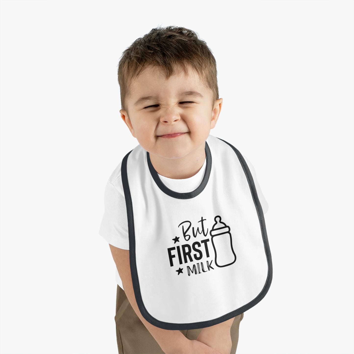 "But First Milk" Toddler Bib - Weave Got Gifts - Unique Gifts You Won’t Find Anywhere Else!