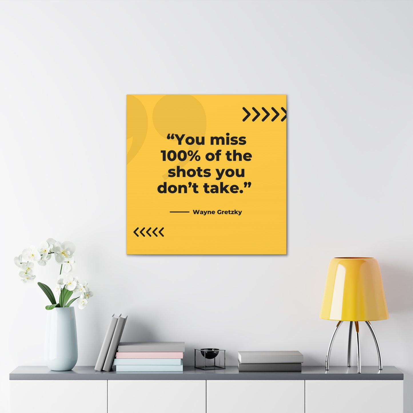 "You Miss 100% Of The Shots You Don't Take" Wall Art - Weave Got Gifts - Unique Gifts You Won’t Find Anywhere Else!