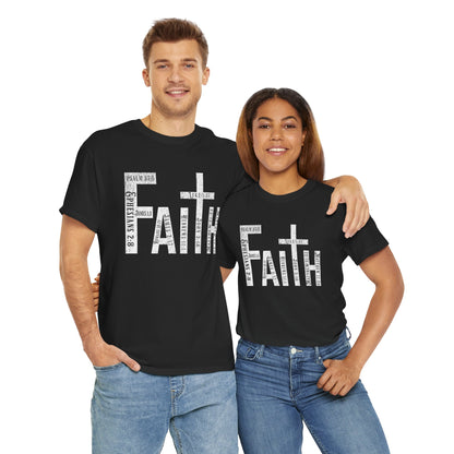 Black faith-based clothing with inspirational Christian design.
