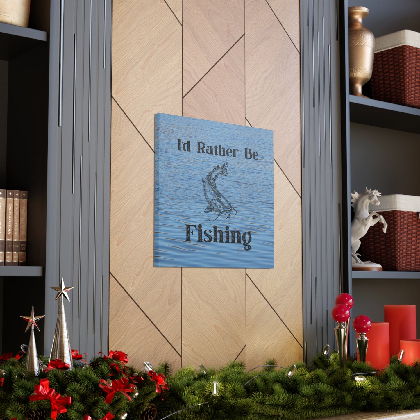 "I'd Rather Be Fishing" Wall Art - Weave Got Gifts - Unique Gifts You Won’t Find Anywhere Else!