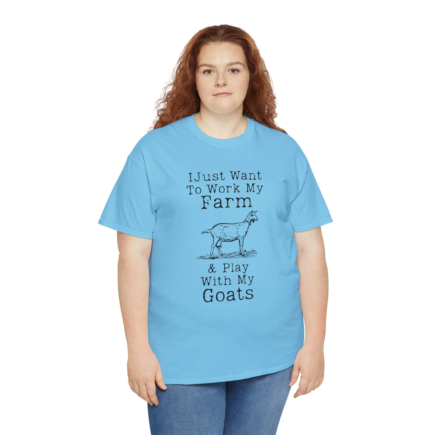 "I Just Want To Work My Farm & Play With My Goats" T-Shirt - Weave Got Gifts - Unique Gifts You Won’t Find Anywhere Else!