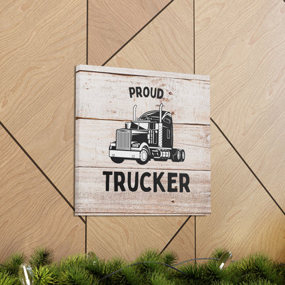 "Proud Trucker" Wall Art - Weave Got Gifts - Unique Gifts You Won’t Find Anywhere Else!