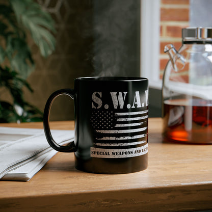 SWAT mug with patriotic graphic and Special Weapons and Tactics text
