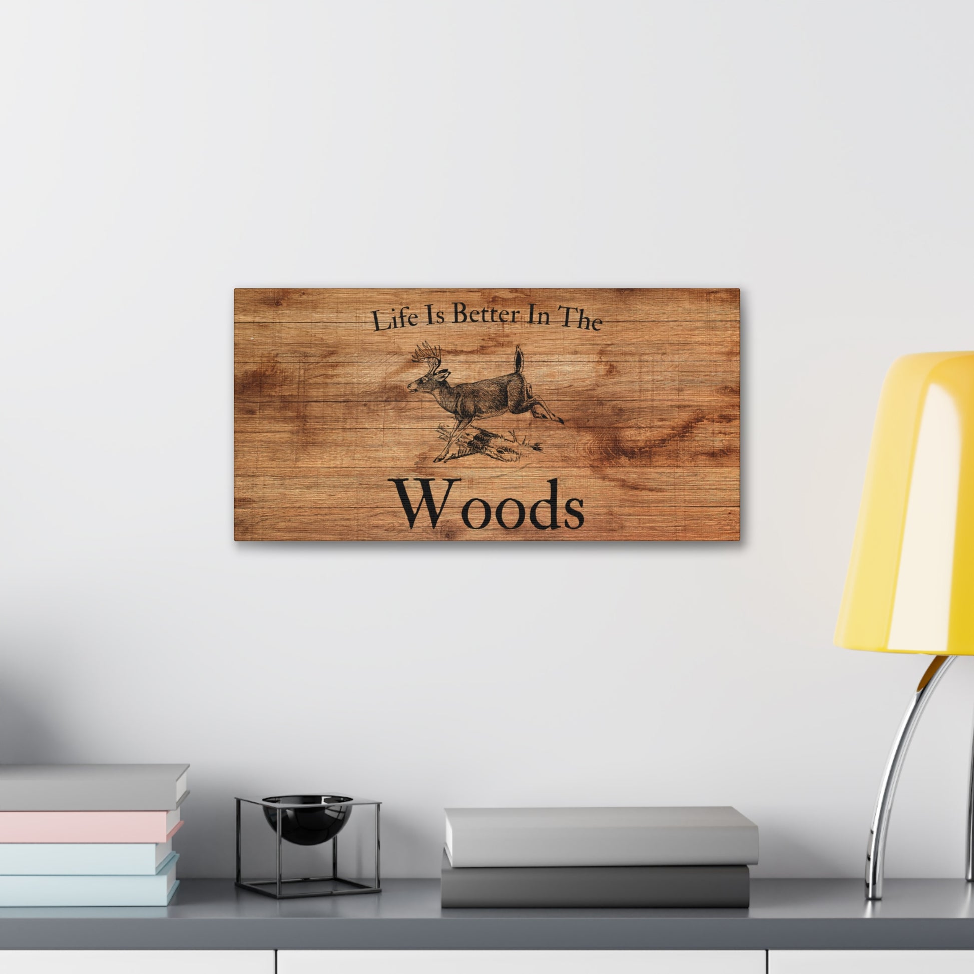 "Life Is Better In The Woods" Wall Art - Weave Got Gifts - Unique Gifts You Won’t Find Anywhere Else!