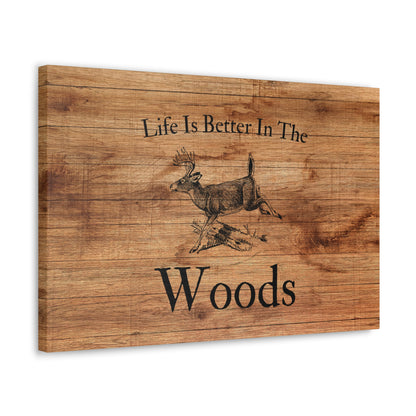 "Life Is Better In The Woods" Wall Art - Weave Got Gifts - Unique Gifts You Won’t Find Anywhere Else!