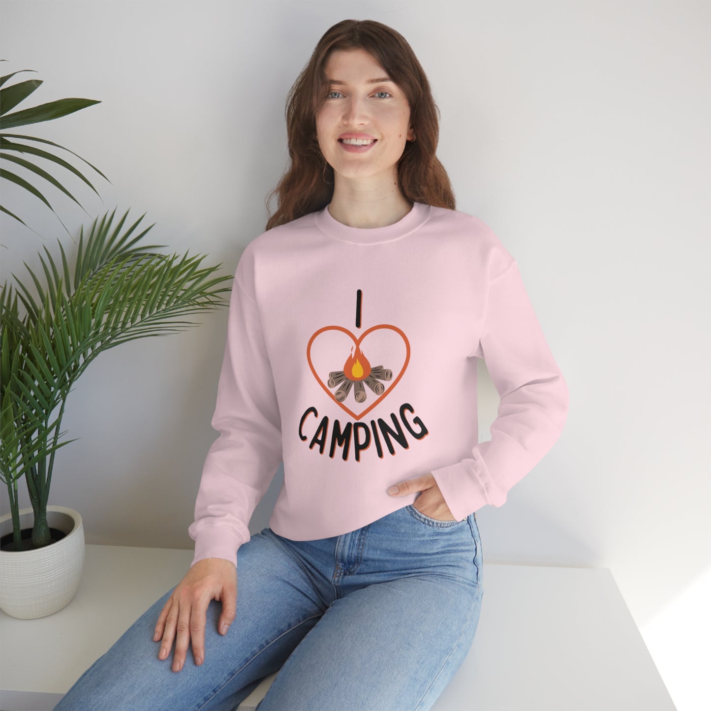 "I Love Camping" Crewneck Sweatshirt - Weave Got Gifts - Unique Gifts You Won’t Find Anywhere Else!