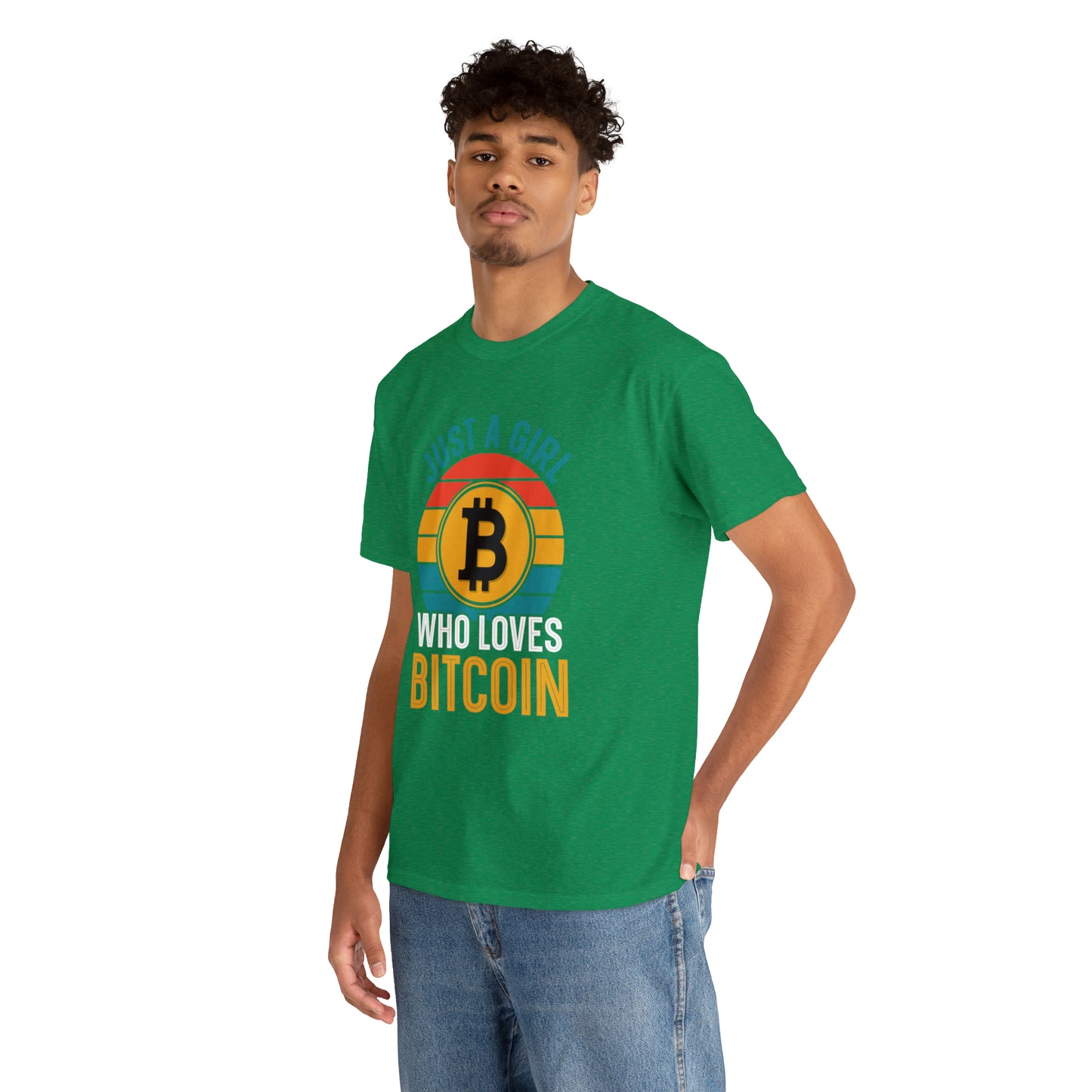 "Just A Girl Who Loves Bitcoin" T-Shirt - Weave Got Gifts - Unique Gifts You Won’t Find Anywhere Else!