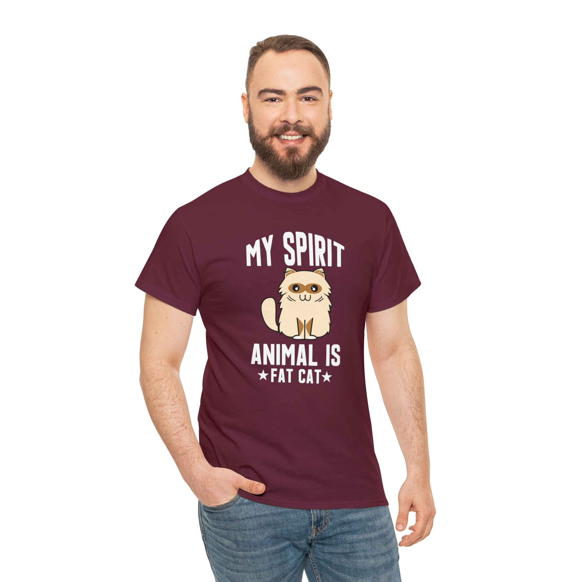 "Fat Cat Spirit Animal" T-Shirt - Weave Got Gifts - Unique Gifts You Won’t Find Anywhere Else!