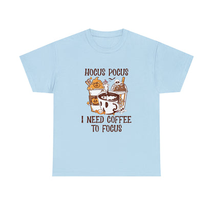 "Hocus Pocus, I Need Coffee To Focus" T-Shirt - Weave Got Gifts - Unique Gifts You Won’t Find Anywhere Else!