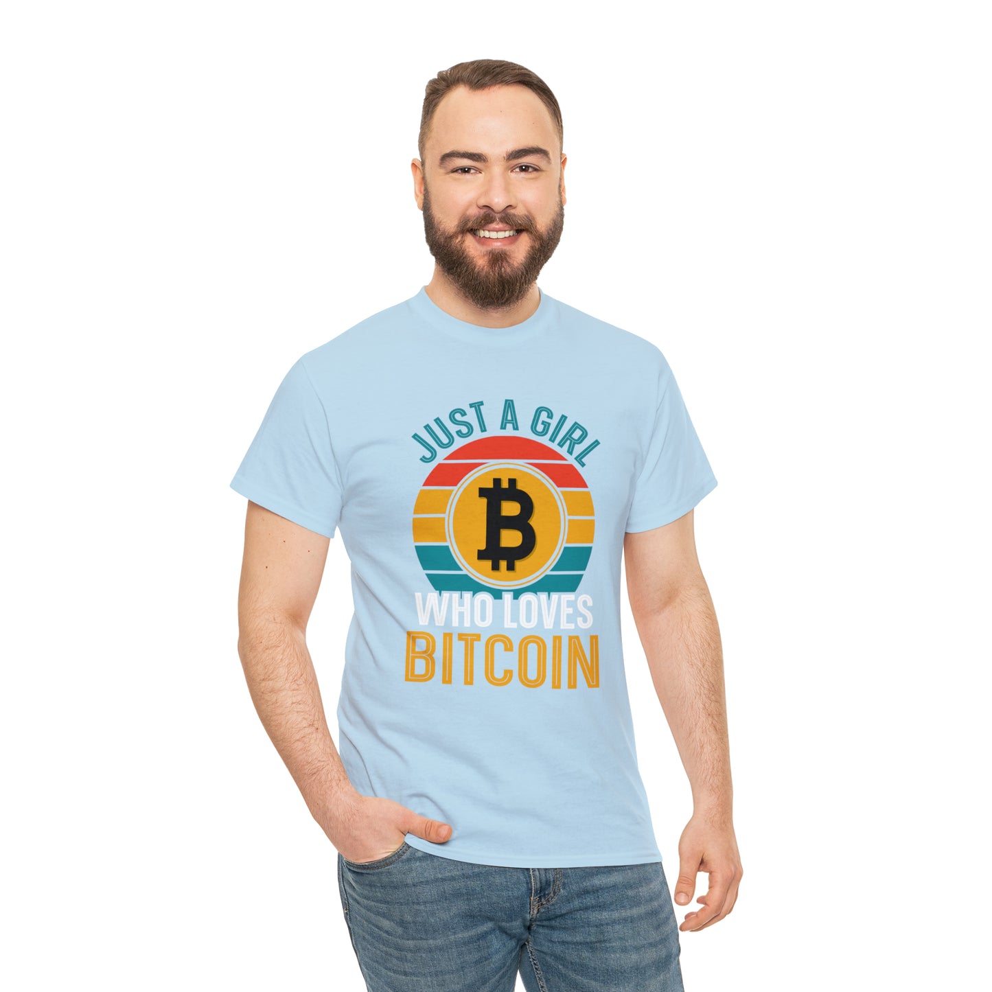 "Just A Girl Who Loves Bitcoin" T-Shirt - Weave Got Gifts - Unique Gifts You Won’t Find Anywhere Else!