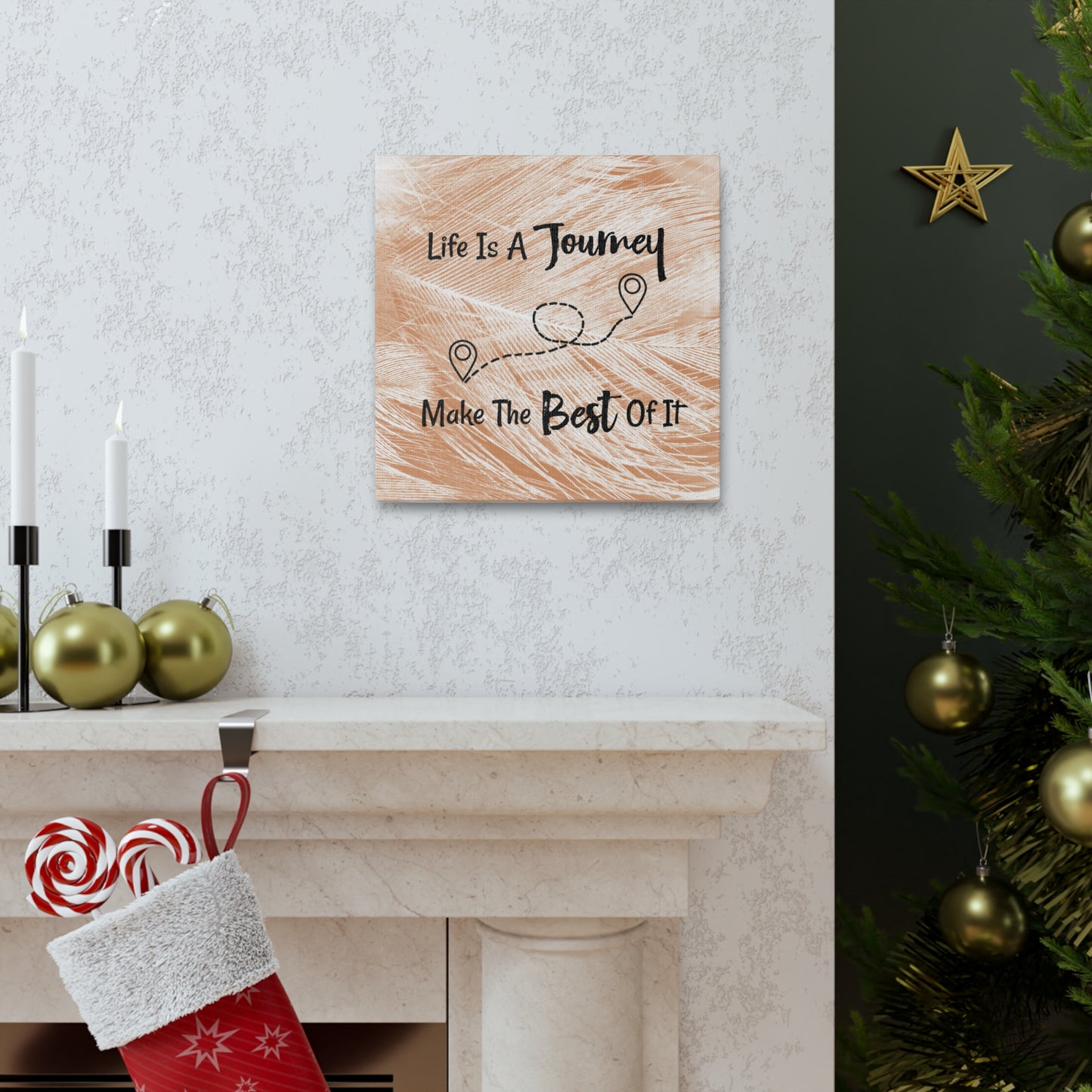 "Life Is A Journey, Make The Best Of It" Wall Art - Weave Got Gifts - Unique Gifts You Won’t Find Anywhere Else!