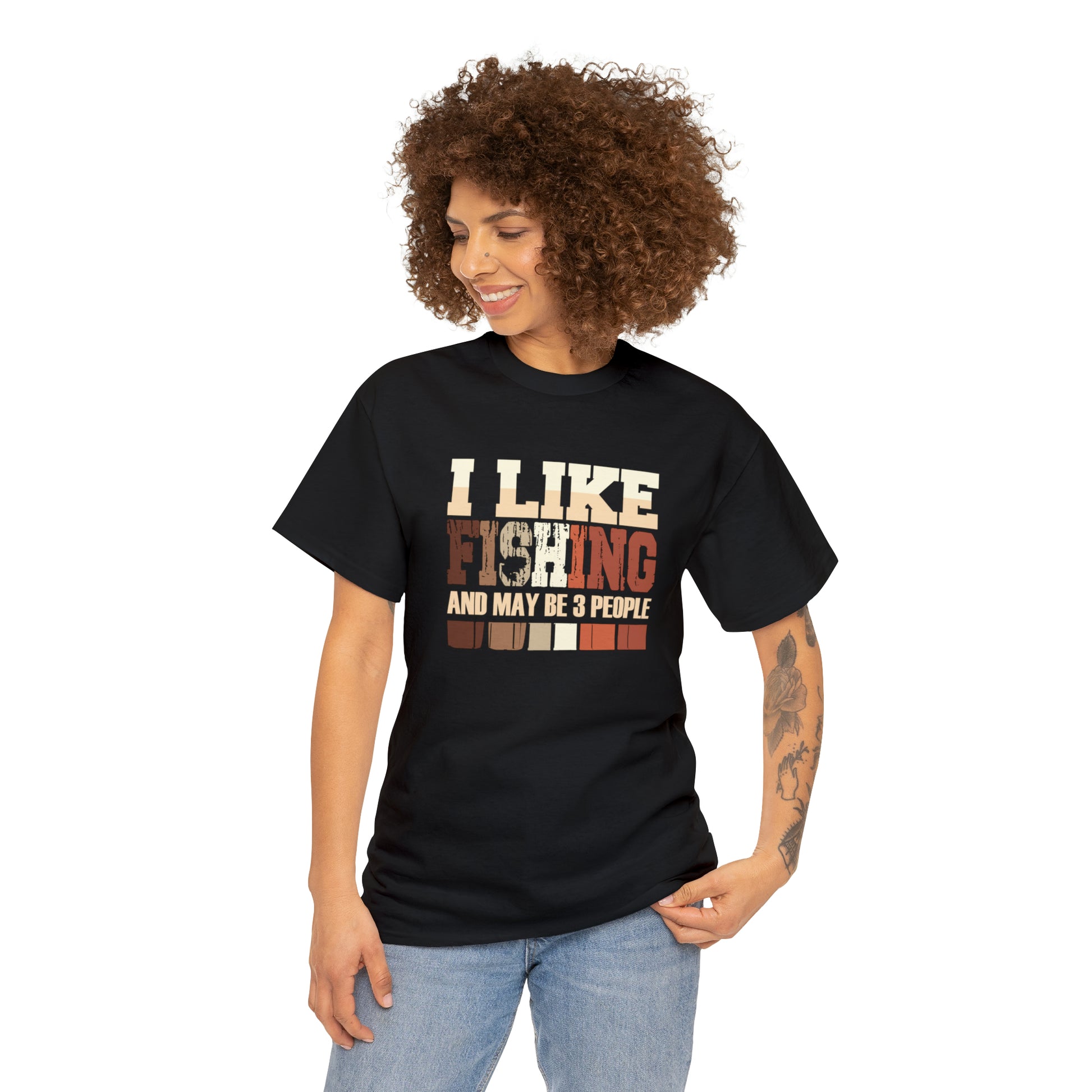 "I Like Fishing & Like 3 People" T-Shirt - Weave Got Gifts - Unique Gifts You Won’t Find Anywhere Else!