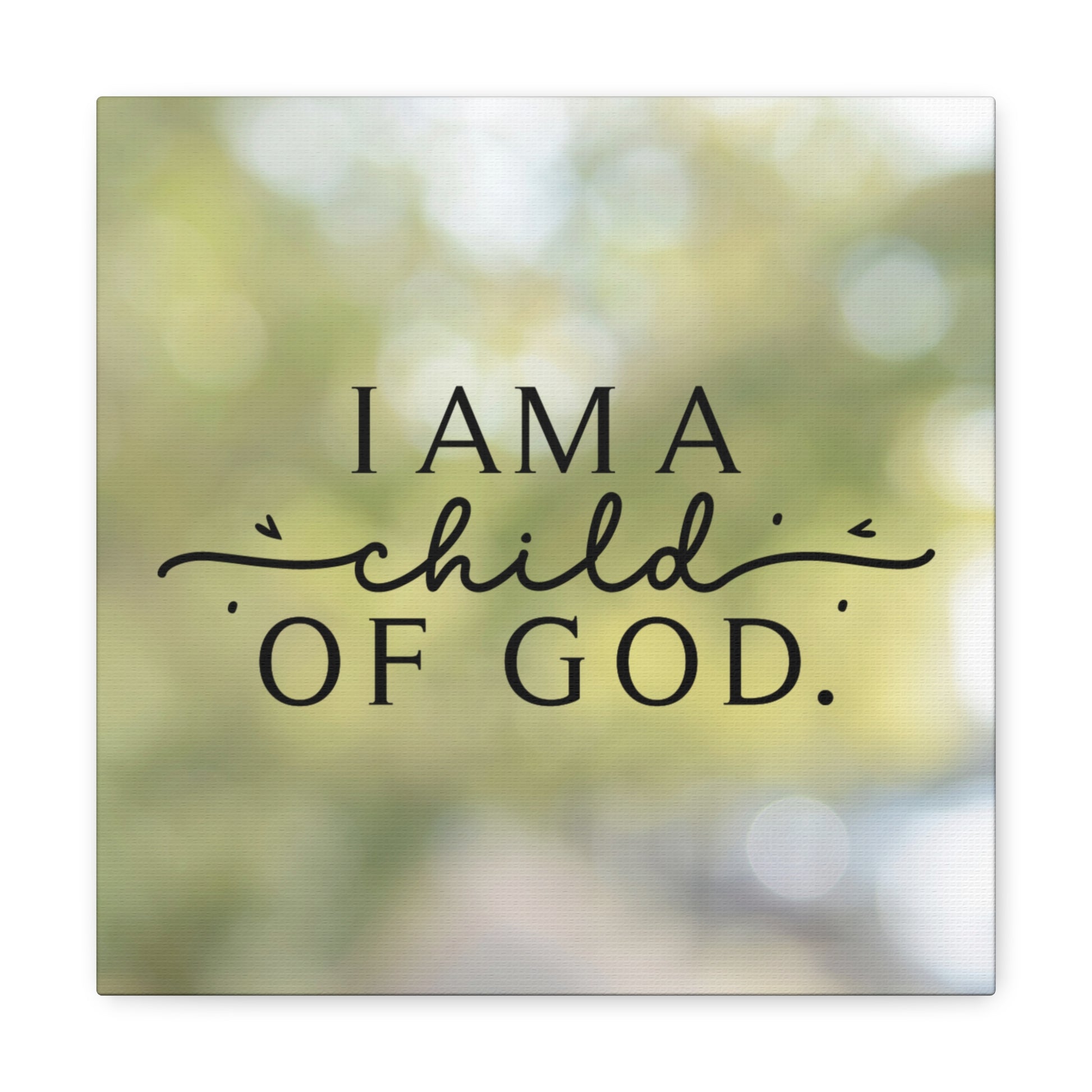 "I am a child of God" wall decor for kids
