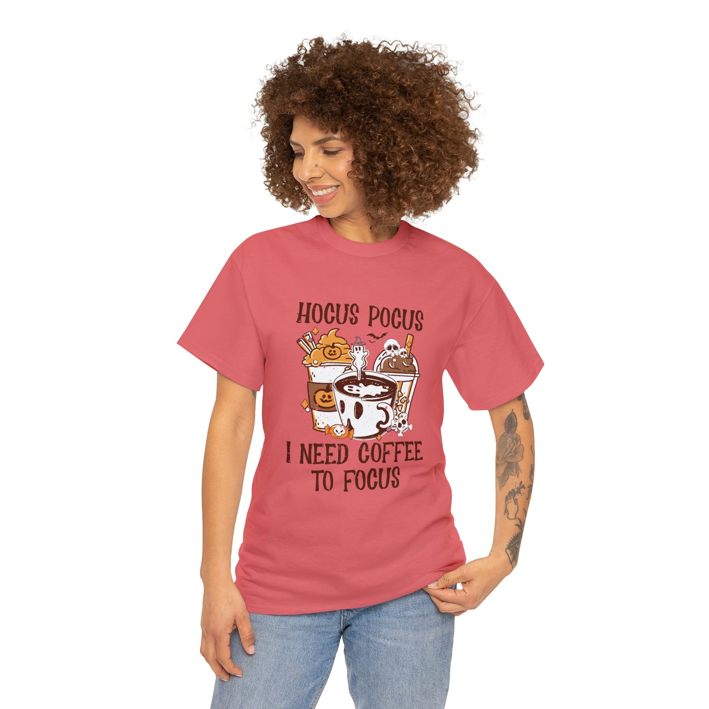 "Hocus Pocus, I Need Coffee To Focus" T-Shirt - Weave Got Gifts - Unique Gifts You Won’t Find Anywhere Else!